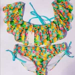 Bikini swimsuit with gráficos fruits new